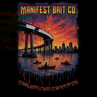 Image 1 of “Two Paths, Same Vision” T Shirt - Manifest Bait Co X Salty Basstards