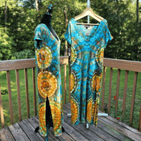 Image 3 of Maxi Summer Ice Dyed Dress Collection