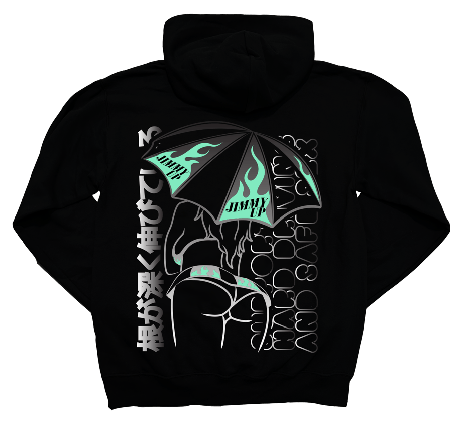 Image of Umbrella Girl Ghost Flame HOODIE *48 Hours*