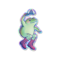 Image 3 of Autocollant Grenouille dansante