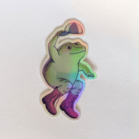 Image 2 of Autocollant Grenouille dansante