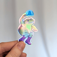 Image 1 of Autocollant Grenouille dansante