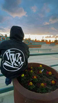 Image 1 of “BRANDED” Black Camo Windbreaker