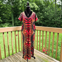 Image 1 of Maxi Ice Dyed (Med) Tie Dye Dress