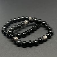 Silver Sheen Obsidian Bracelet 