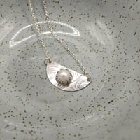 Image 5 of Cultured Pearl Sterling Silver Spoon Necklace