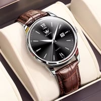 Image 1 of OLEVS Leather Certified Quartz 5009 