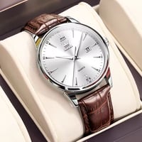 Image 2 of OLEVS Leather Certified Quartz 5009 
