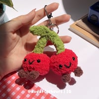 Crochet Cherry Charm