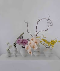 Image 3 of 2 Tier Lace Coil vase- petite