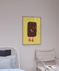Image 1 of Poster - i'm your cookiefriend. / Grau & Gelb