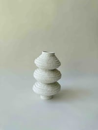 Image 1 of 3 Tier Lace Coil vase- S