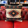 AZTEC CUSHION - CREAM, RED AND BLACK