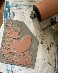 Image 5 of Bullfinch - Reduction Print