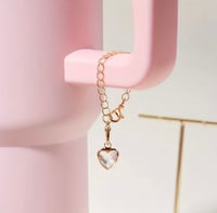 Image 5 of Heart Gem Tumbler Accessory | 4 Colors