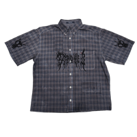 Image 1 of Blue button up