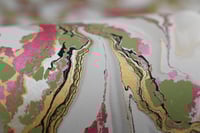 Image 2 of 222 - Yellow Green & Metallic Magenta Coagulate.