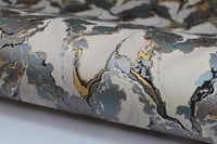 Image 1 of 225 - Silver & Metallic Turquoise Blue Coagulate.