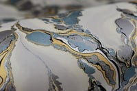 Image 2 of 225 - Silver & Metallic Turquoise Blue Coagulate.