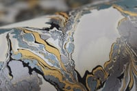 Image 5 of 225 - Silver & Metallic Turquoise Blue Coagulate.