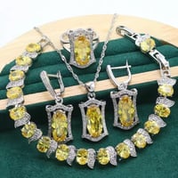Image 1 of Exquisite 925 Sterling Silver Jewelry set 