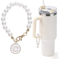 Image 3 of Pearl Letter Charms For Tumblers
