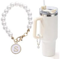 Image 20 of Pearl Letter Charms For Tumblers