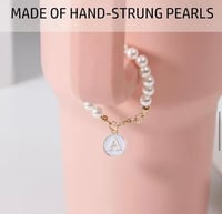 Image 4 of Pearl Letter Charms For Tumblers