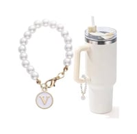 Image 22 of Pearl Letter Charms For Tumblers