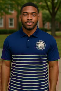 NAACP Striped Polo