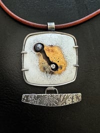 Image 1 of Enamel With Pearl Pendant