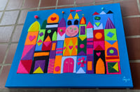 Image 3 of It’s A Small Cozy World - Quilted Felt Painting