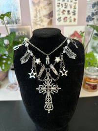Image 2 of Crystal Cross Necklace