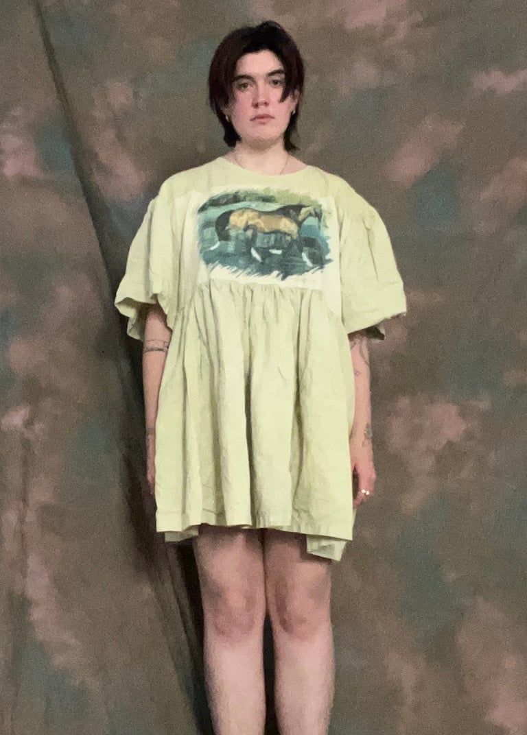 horsegirl dress: pucker bunch