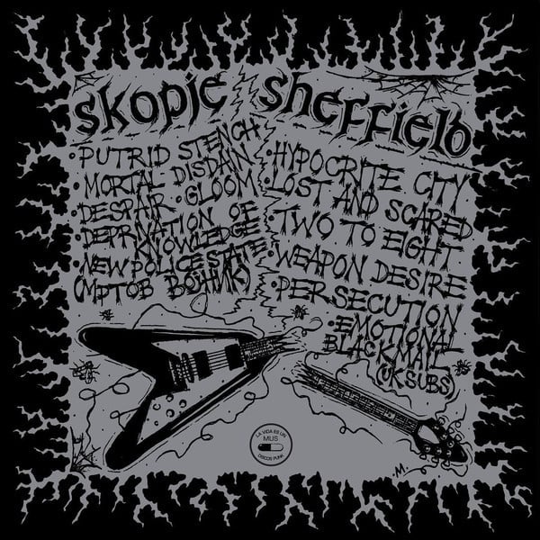 Nervous SS // Rat Cage Skopje vs. Sheffield split 12-inch black vinyl record