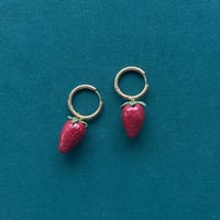 Image 2 of Strawberry Earrings 🍓
