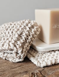 Image 5 of Eco-Friendly Handmade Dishcloth Set – Recycled Cotton & Jute Blend - Natural, Sustainable
