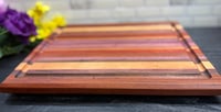 Image 3 of Purple Heart, Padauk, Walnut, Cherry, and Sapele Cutting Board