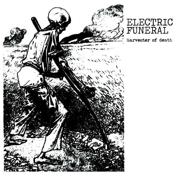 Electric Funeral Harvester of Death 7-inch black vinyl record