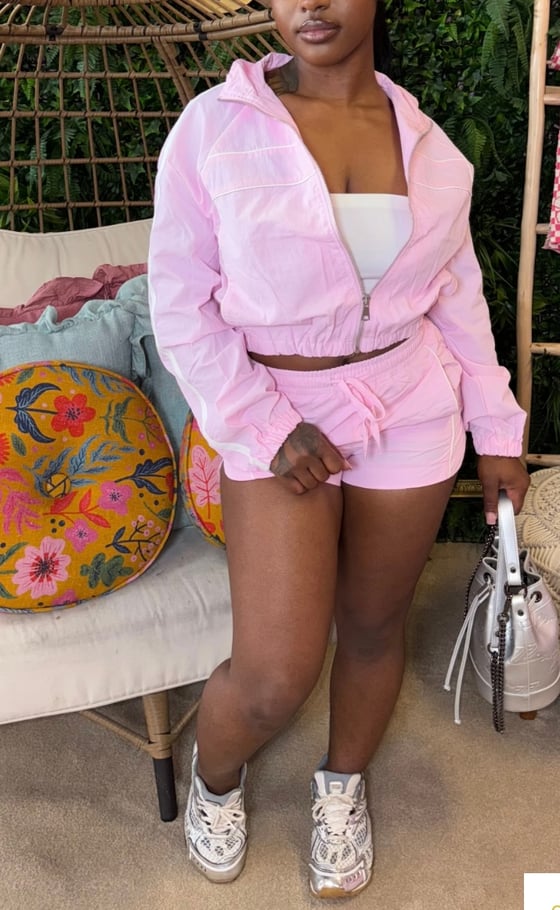 Image of Windbreaker Short Set 