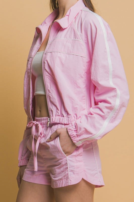 Image of Windbreaker Short Set 