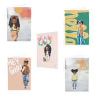 Set of 5 - Assorted Bundle- HarperIman Greeting Cards