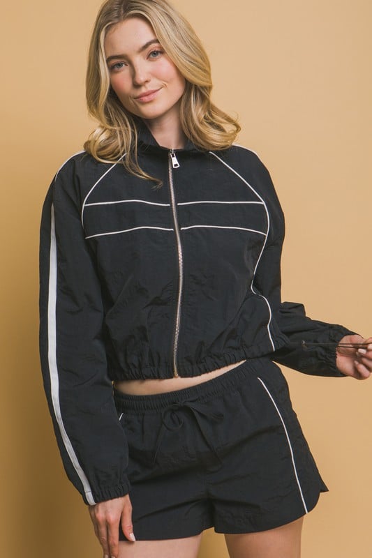 Image of Windbreak Short Set (black) 