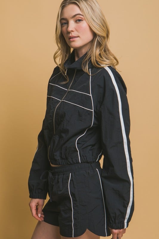 Image of Windbreak Short Set (black) 