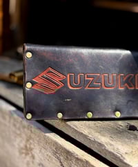 Image 3 of Original Tom Fugle TAG Suzuki Leather Long Trucker Billfold