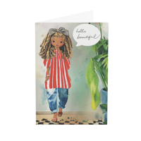 Oh Hello Beautiful - HarperIman Greeting Card