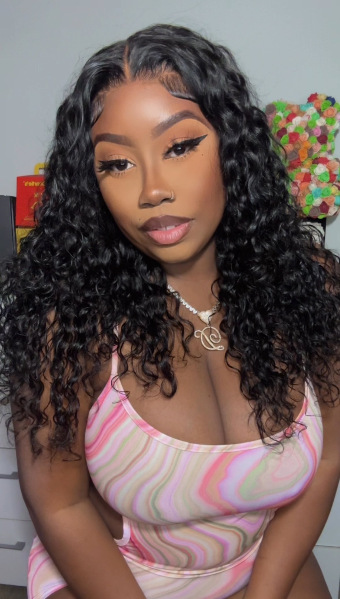 Image of 7”x 5” Water Wave Lace Closure Bob in 18”