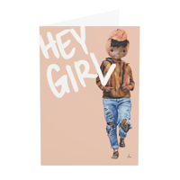 Hey Girl - HarperIman Greeting Card