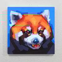Red Panda - Original Painting, 8" x 8"