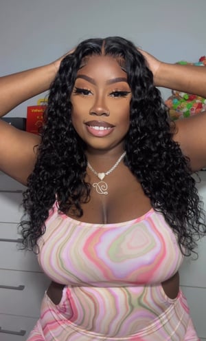 Image of 7”x 5” Water Wave Lace Closure Bob in 18”